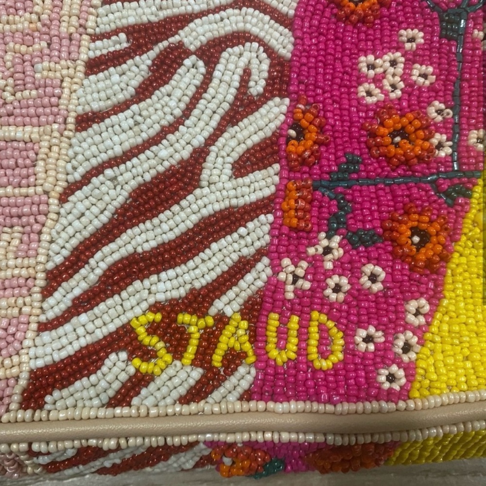 STAUD Pink and Yellow Shoulder Bag with Structured Design - Picture 2 of 3